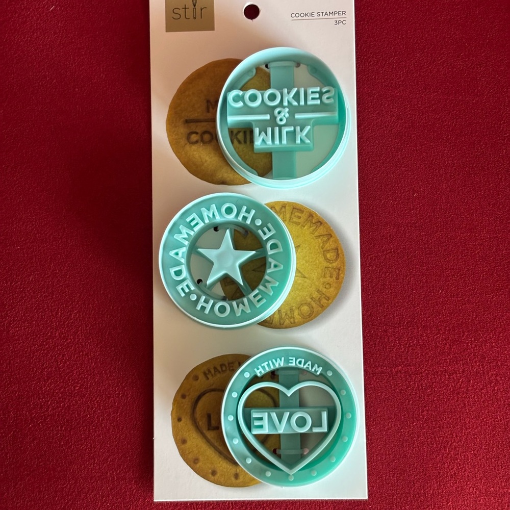 Stir Blue Cookie Stamper Set of 3